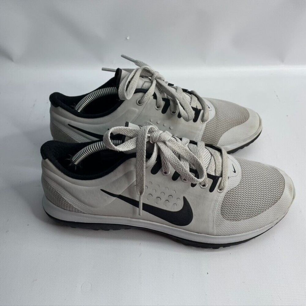 Nike FS Lite Run Men's Size7Gray Black Athletic Running Shoes Sneakers
